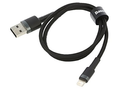 CALKLF-AG1 Kabel High Speed,USB 2.0 0,5m schwarz Textil 2,4A BASEUS