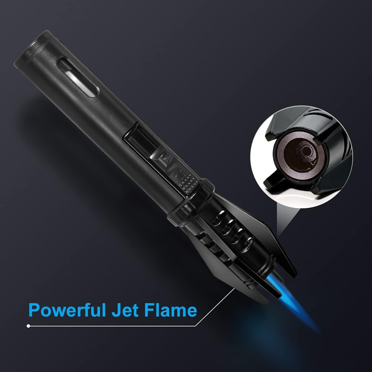 Camping Mini Torch Lighter Small Refillable Butane Lighters Pocket Tactical E...