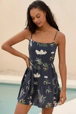 Malai Wild Harvest Utopia Mini Dress Navy Size S NWT