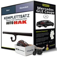 Für MERCEDES GLE Coupe Typ C167 Anhängerkupplung starr +eSatz 13pol 07.19- NEU