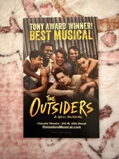 The Outsiders Broadway Musical Flyer Advertisement Original Cast Brody Grant 