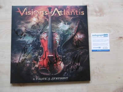 Visions Of Atlantis Original Autogramme signed LP-Cover ''A Pirate´s'' Vinyl ACOA