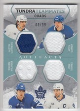 2023-24 Upper Deck Artifacts Tundra Teammates Quads Auston Matthews / Mitch