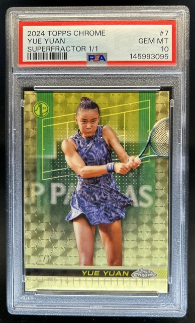 2024 Topps Chrome Yue Yuan Superfractor #1/1 PSA 10 GEM MINT