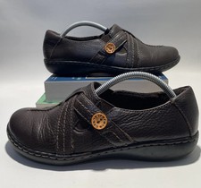 Clarks Collection Women Size 7M Leather Loafers Slip On 15260 Forrest Fairy