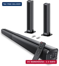 Sound Bar, 80W SoundBar for Smart TV, 2026 Bluetooth 5.3 Soundbar, Home Theater