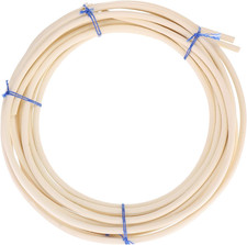 round Reed Spline 23Ft X 0.24 Inch, Cane Webbing Roll,Rattan Reed Coil for DIY F
