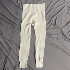 Vintage 60s Heavy Weight Thermal Waffle Long Johns Pants Size XL All Cotton USA