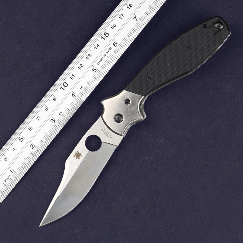 Schempp Folding Pocket Knife Black G10 Handle Camping Survival Outdoor Knives