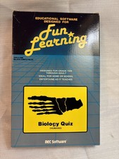 Vintage 1987 REC software Biology Quiz 5.25 floppy W/ Box For Commodore
