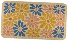 Spring Colour Floral Decorative Doormat, Seasonal Summer Low-Profile Switch
