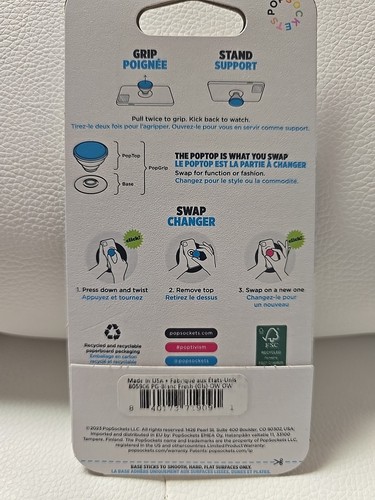 Blanc Fresh Popsockets Single Grip & Stand Phones Holder - Picture 3 of 3