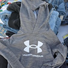 Gray under armour hoodie size