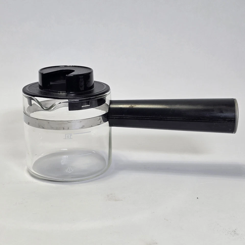 Krups Carafe Pot Glass w/ Lid Replacement Part Espresso Machine 963 972 985 865 - Image 4 of 4