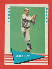 1961 FLEER BASEBALL GREATS - CHICK HAFEY(HOF) #39 ST. LOUIS CARDINALS FAIR/GOOD