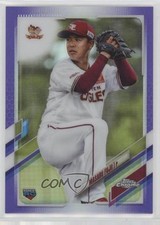 2021 Chrome NPB Nippon Professional Baseball Purple Refractor Masaru Fujii 0i4k