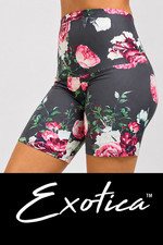 NEW EXOTICA ENCHANTED PERFORMANCE HIGH WAISTED BOOTY SHORTS XL .