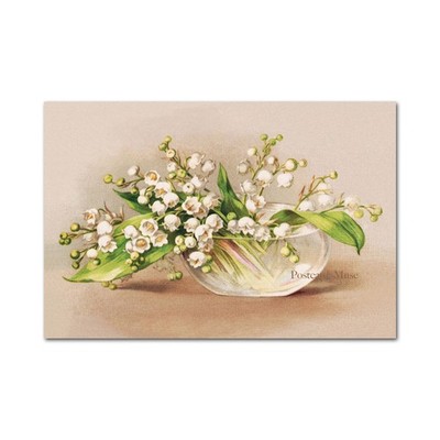 Lily Of The Valley Antique Image 4x6 Art Paper Print