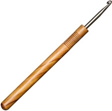 Premium Olive Wood Crochet Hook, US 10-1.25mm