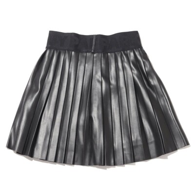 adidas x IVY Park Beyonce Black Pleated Faux Leather Mini