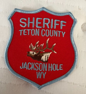SHERIFF TETON COUNTRY JACKSON HOLE WYOMING COLLECTIBLE PATCH