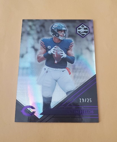 2022 Panini Limited Purple /25 Justin Fields #22 SSP 2nd Year - Picture 3 of 4