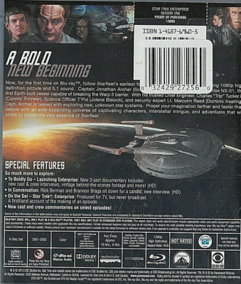 STAR TREK ENTERPRISE SEASON 1 (Blu-ray, 2013, 6-Disc Set) (L4) | eBay