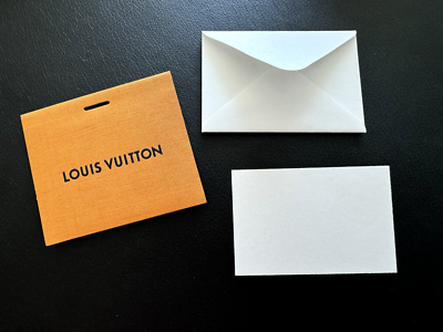 ルイヴィトン/メッセージカード3枚セット LOUIS VUITTON 3 PIECE GIFT WRAP SET MINI GREETING CARD + ENVELOPE