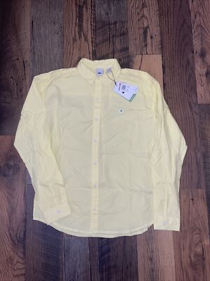 Quiksilver Originals collection organic cotton 0G peace LS,Yellow, Mens Medium