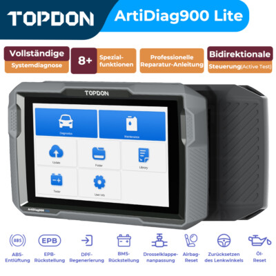  TOPDON ArtiDiag900 Lite KFZ OBD2 Diagnosegerät Scanner Alle System Active Test