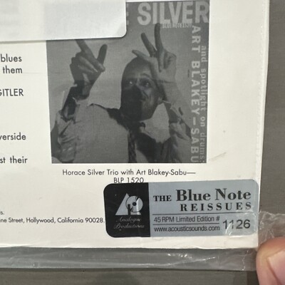 horace silver - blowin' the blues away Analogue Productions 45RPM