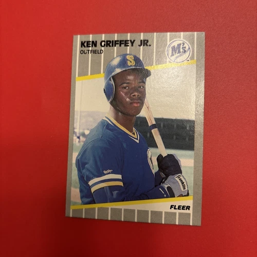 1989 Fleer Baseball Card #336 ROOKIE Ken GRIFFEY JR Very Good CONDITION FS