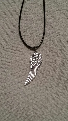 BTS inspired "Wings" (Large) Charm Necklace/New/Plus Free BTS photo card