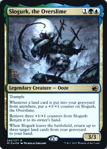 1x Slogurk, the Overslime - Foil Prerelease Promo NM Eng MTG - Midnight Hunt
