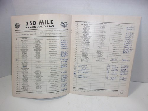 1970 250 Mile National Championship Stock Car Race State Fair Park & ticket stub - Picture 3 of 3