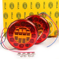 2X Hella Universal Heckleuchten RüCkleuchten 122Mm 24LED 10/12/24/30V