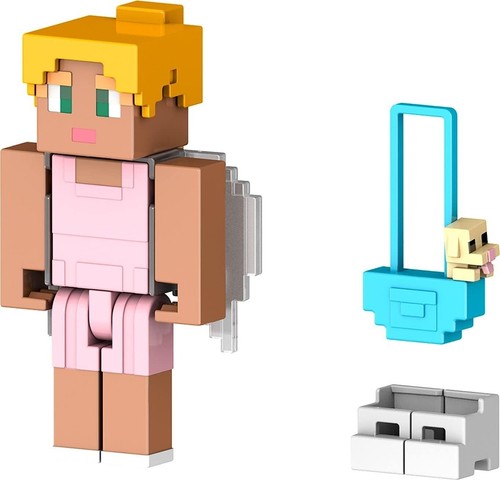 Minecraft - Creator Series 3.25" Figura de Acción Cachorro Monedero (BBHLY85) - Imagen 2 de 3