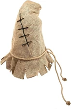 Burlap Scarecrow Witch Hat Unisex Adult  One Size Nicky Bigs Novelties  NEW