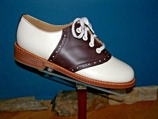 Muffy's Brown/white leather sole Swing Saddle Shoes Women's sizes 5-12 335 