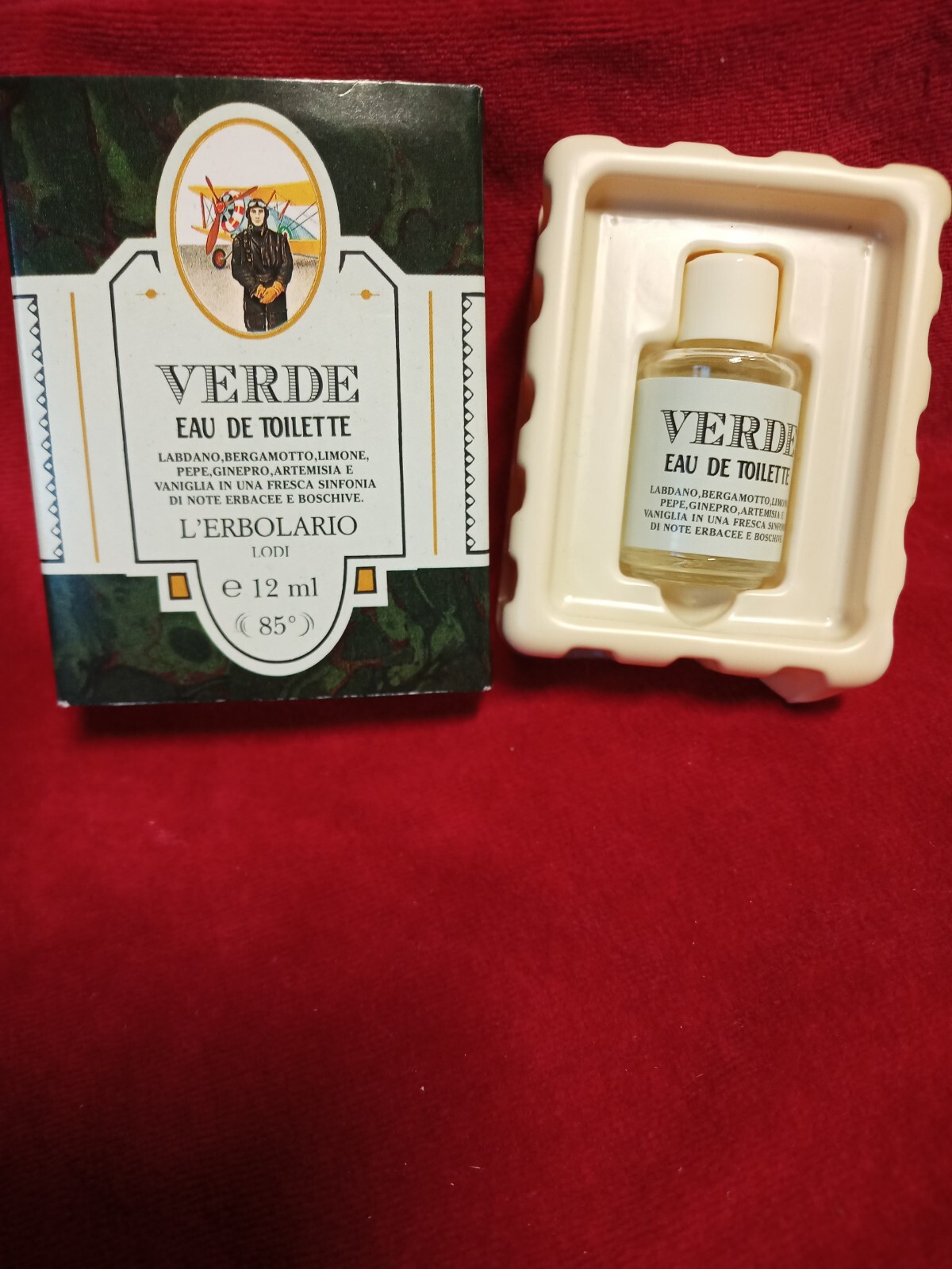 L 'erbolario verde.  Eau de toilette Parfum 12 ml