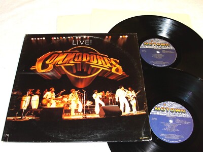 Commodores ''Live'' 1977 Soul/Disco, 2-LP Set, Nice EX!, Original Motown Pressing