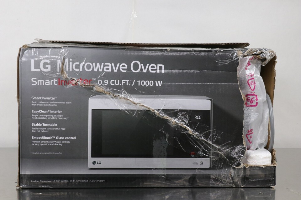 LG NEOCHEF 0.9 CU. FT. COMPACT MICROWAVE LMC0975ST NEW OPEN BOX eBay