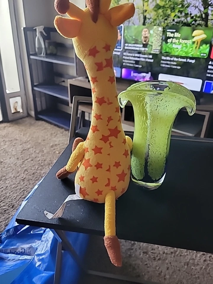 Juguete de peluche Toys R Us Geoffrey jirafa muñeca de peluche 2015 coleccionable 17" Foto 4 de 4