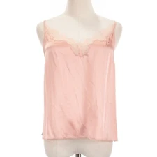 Cami NYC NWT Helen Camisole Tank Top w/ Lace Size Medium in Cameo Pink 100% Silk