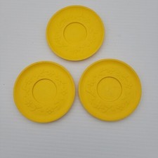 Vintage 1982 Fisher Price Fun With Food TEA SET Pieces 3 Plates