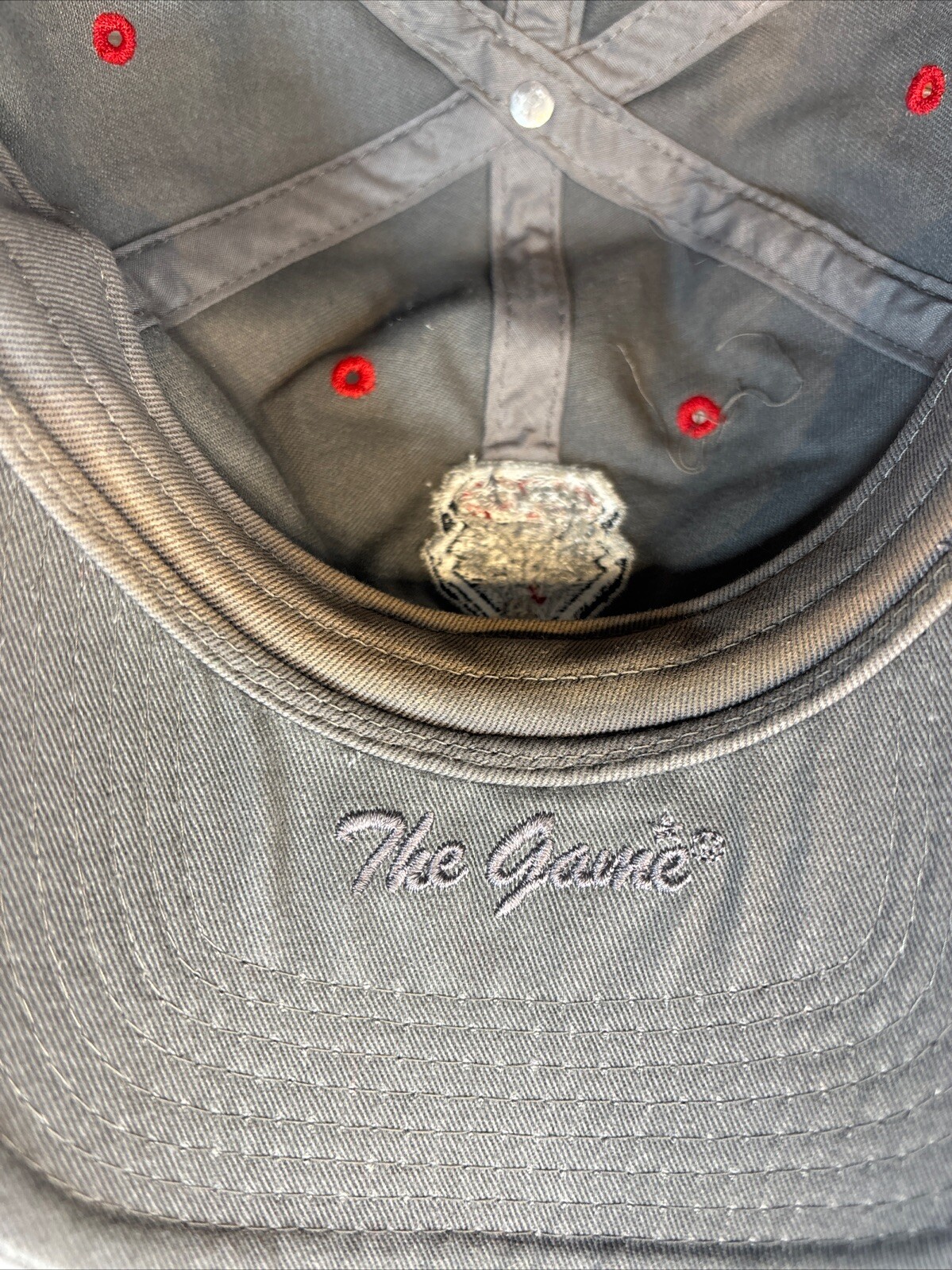 UNM Lobos Baseball Hat Strapback Patch Gray Curve… - image 9