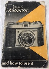 Kodak Retinette 35mm Camera Owner's Manual Good Condition Printed in Germany