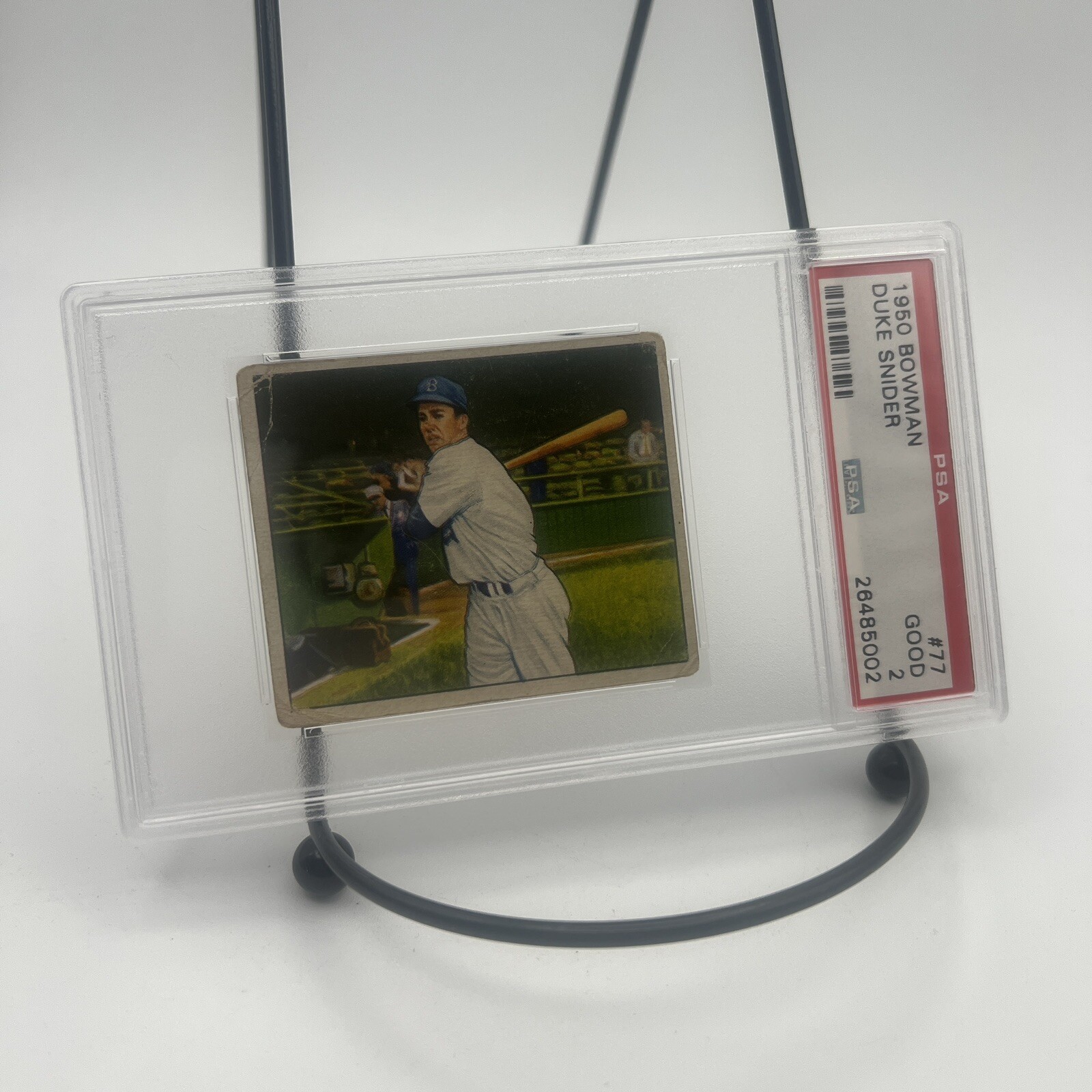 1950 Bowman #77 Duke Snider DODGERS HOF - PSA 2 GOOD