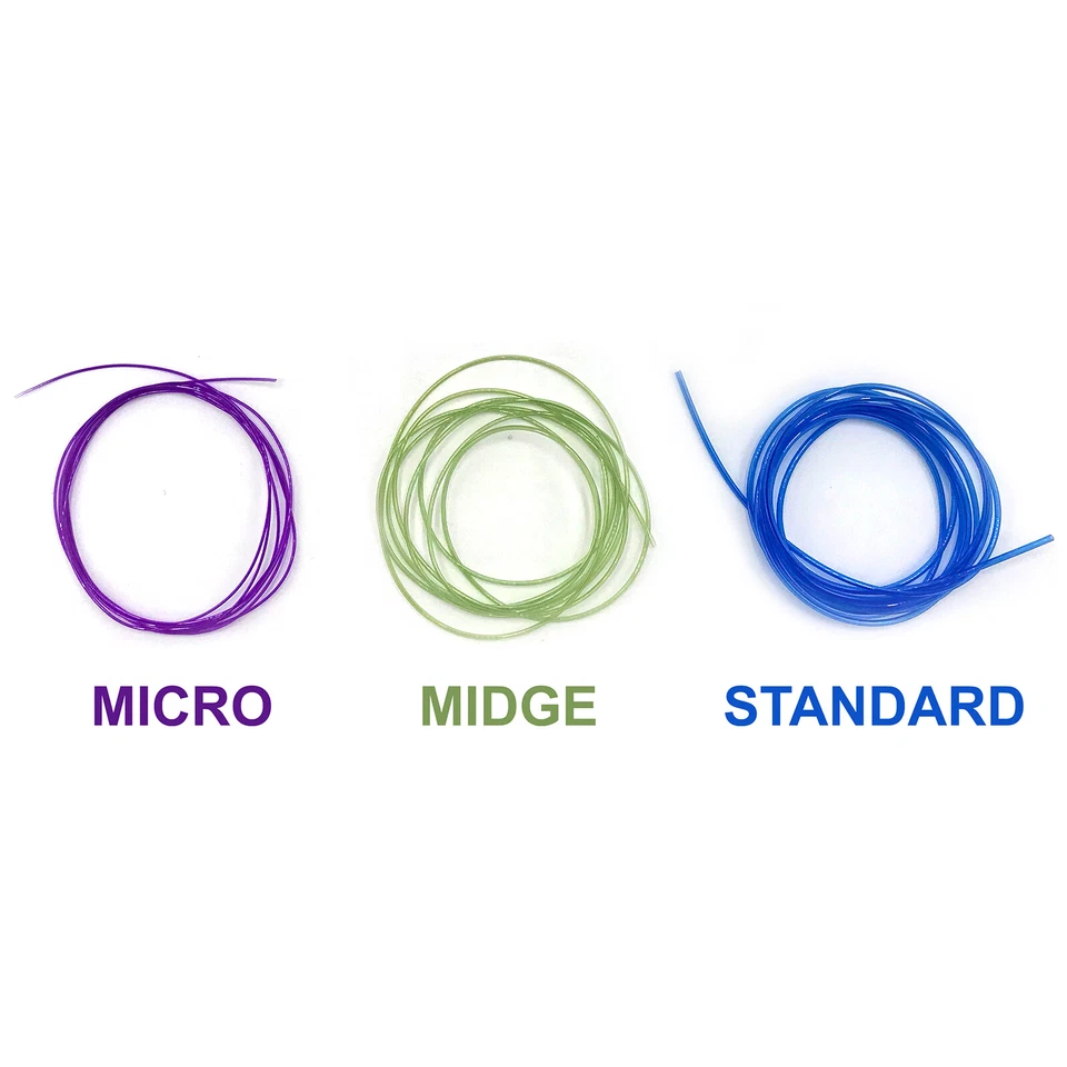TUBO HUECO - Costilla corporal elástica Hareline para atar moscas - Micro Midge estándar ¡NUEVO! Foto 2 de 4