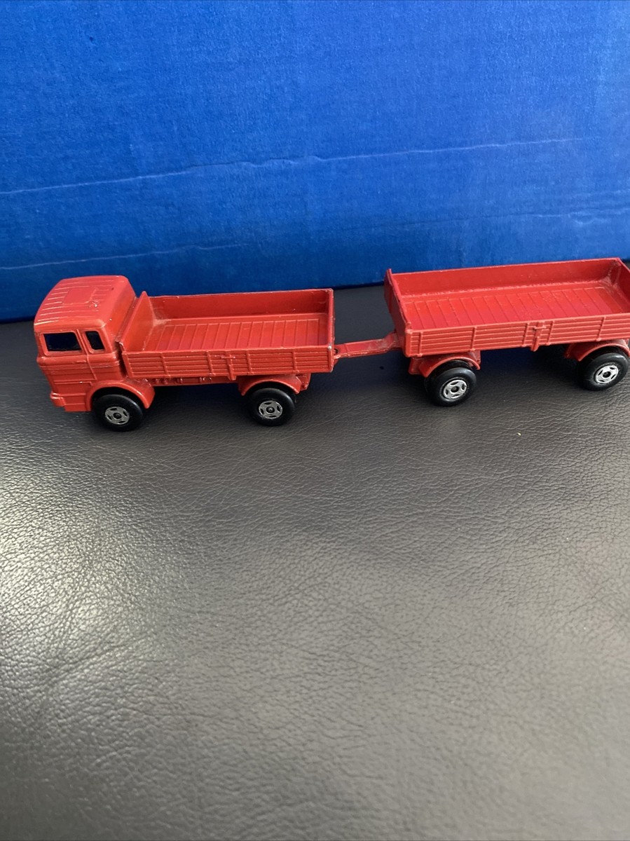 Camión contenedor Matchbox Superfast n.° 42, rara variante combinada de
